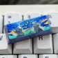 1U Ice Crystal Anodizing Color Ti-alloy Artisan Keycaps Precision Pointillism for Mechanical Keyboard -Starry Night Cat